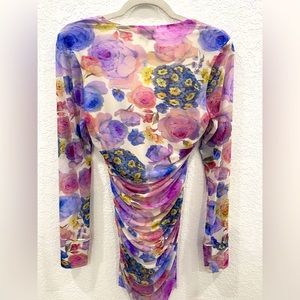 Ganni Floral Print Ruched